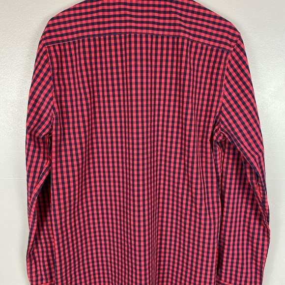Cactus Man Slim fit checked red blue shirt XL - Picture 4 of 8